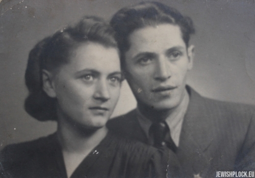 Bela and Motek (?), Płock, 1945